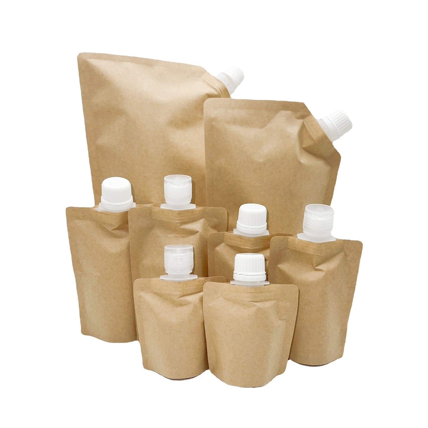 BOLSA DE PAPEL KRAFT CON TAPA FLIP 30ML (PAQUETE DE 30 PIEZAS)