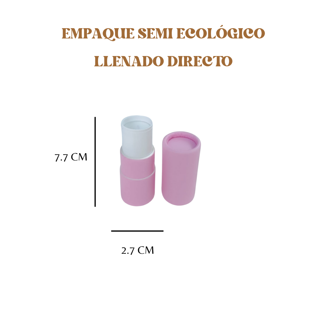 Envase Para Barra Multi Usos Semi Ecológico 7gr | Paquete de 30 piezas (rosa)