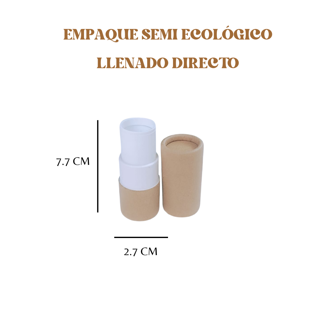 Envase Para Barra Multi Usos, Semi Ecológico 7gr | Paquete de 100 piezas ( café )