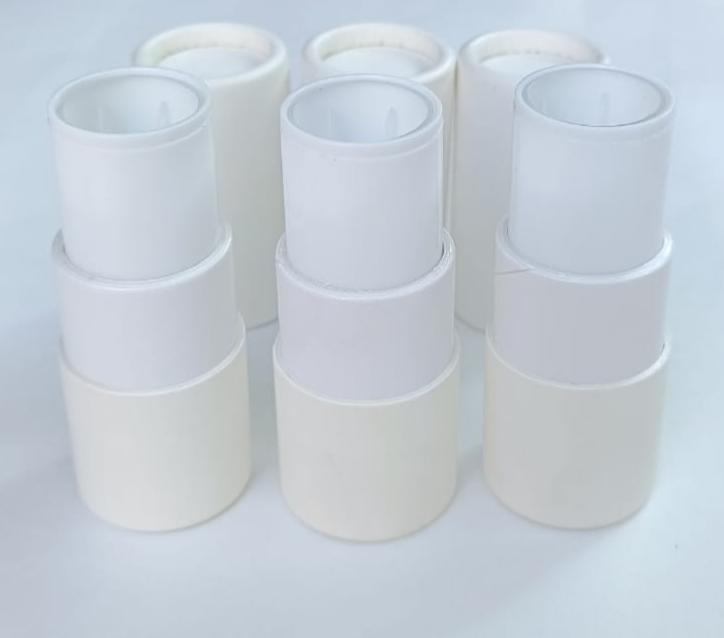 Envase Para Barra Multi Usos Semi Ecológico 7gr | Paquete de 50 piezas (blanco)
