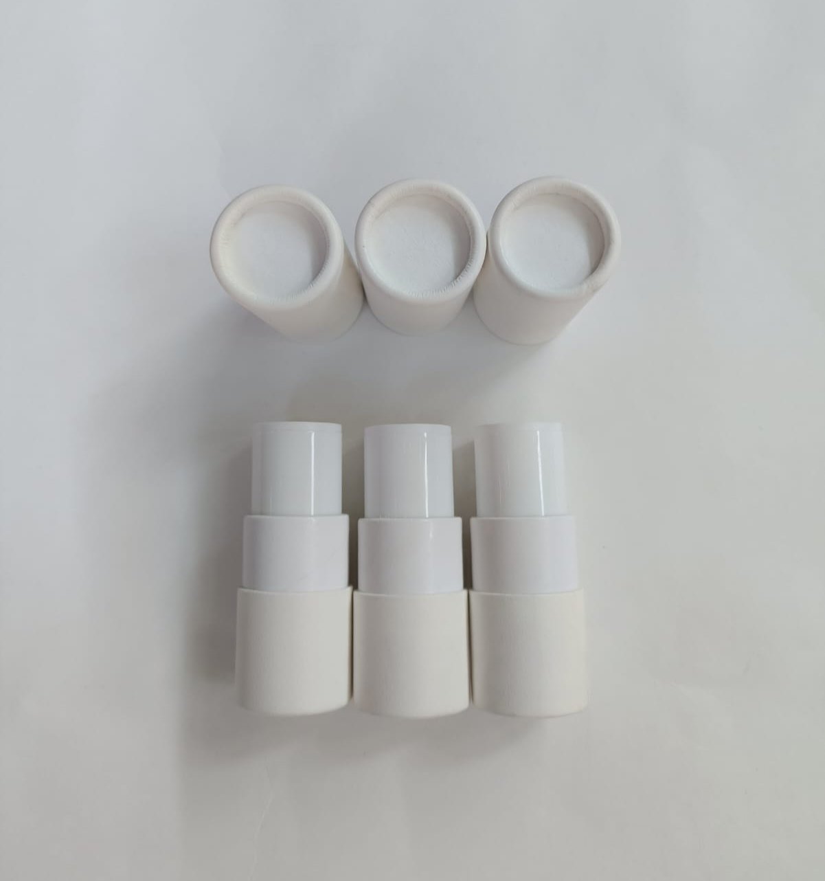 Envase Para Barra Multi Usos Semi Ecológico 7gr | Paquete de 30 piezas ( blanco)