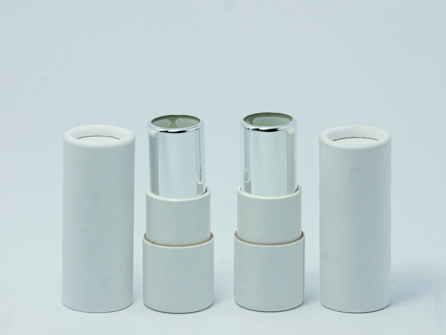 Envase Para Labial Semi Ecológico 5gr (vacío) 1pza ( blanco )