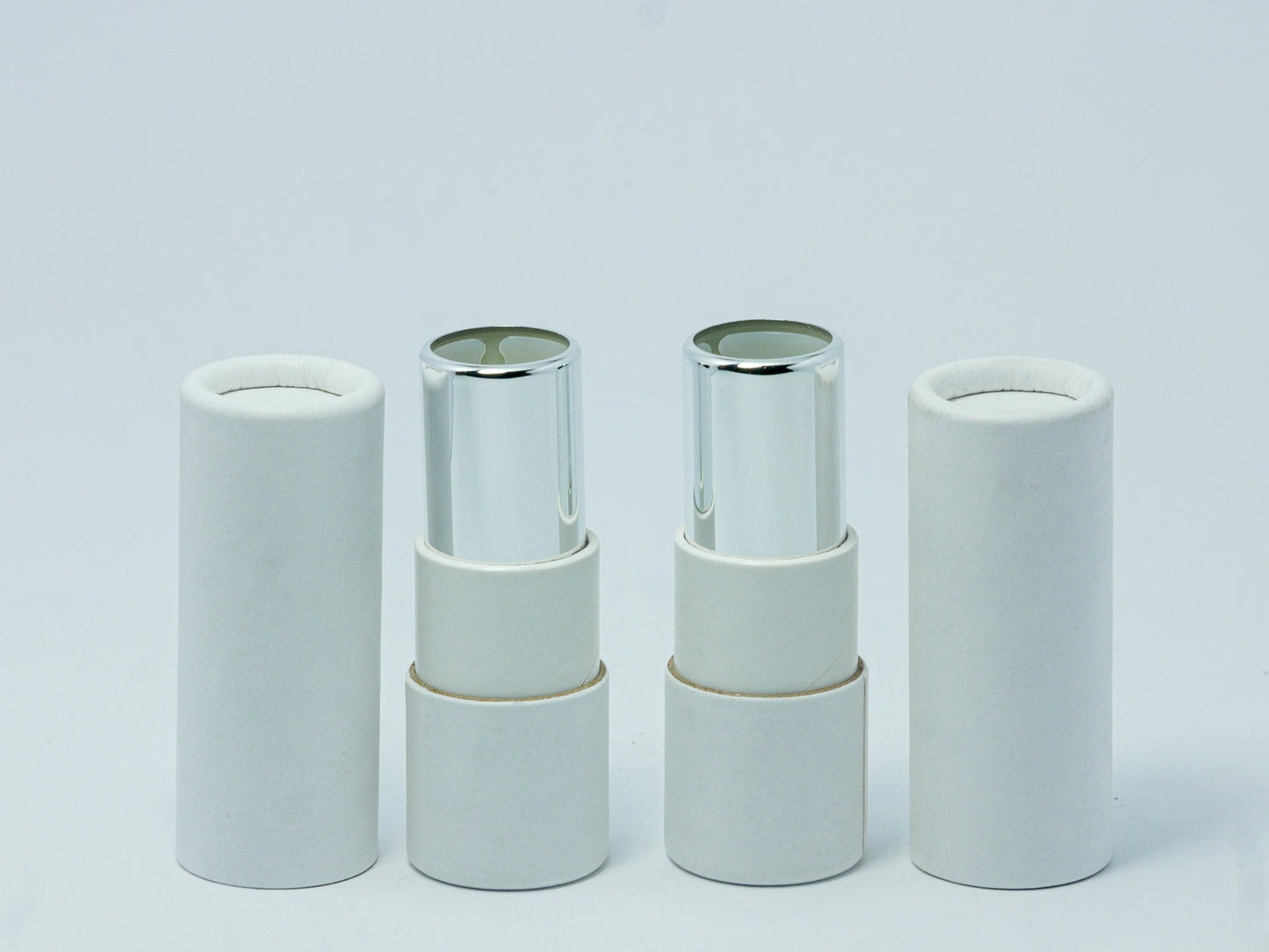 Envase Para Labial Semi Ecológico 5gr (vacío) | Paquete de 100 piezas ( blanco )(ENVÍO GRATIS)