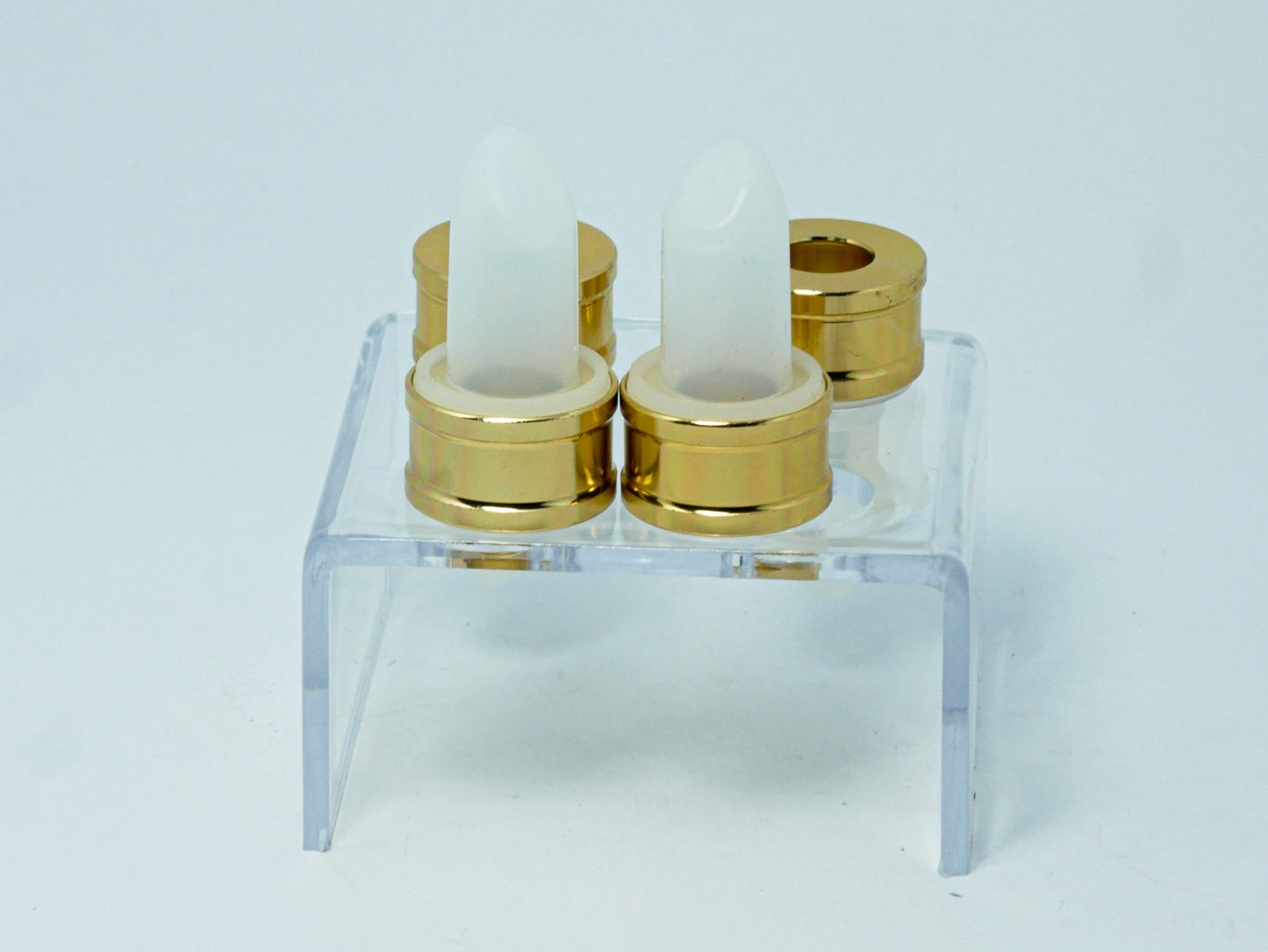 Molde de silicón para rellena lápiz labial con soporte y anillos de aluminio