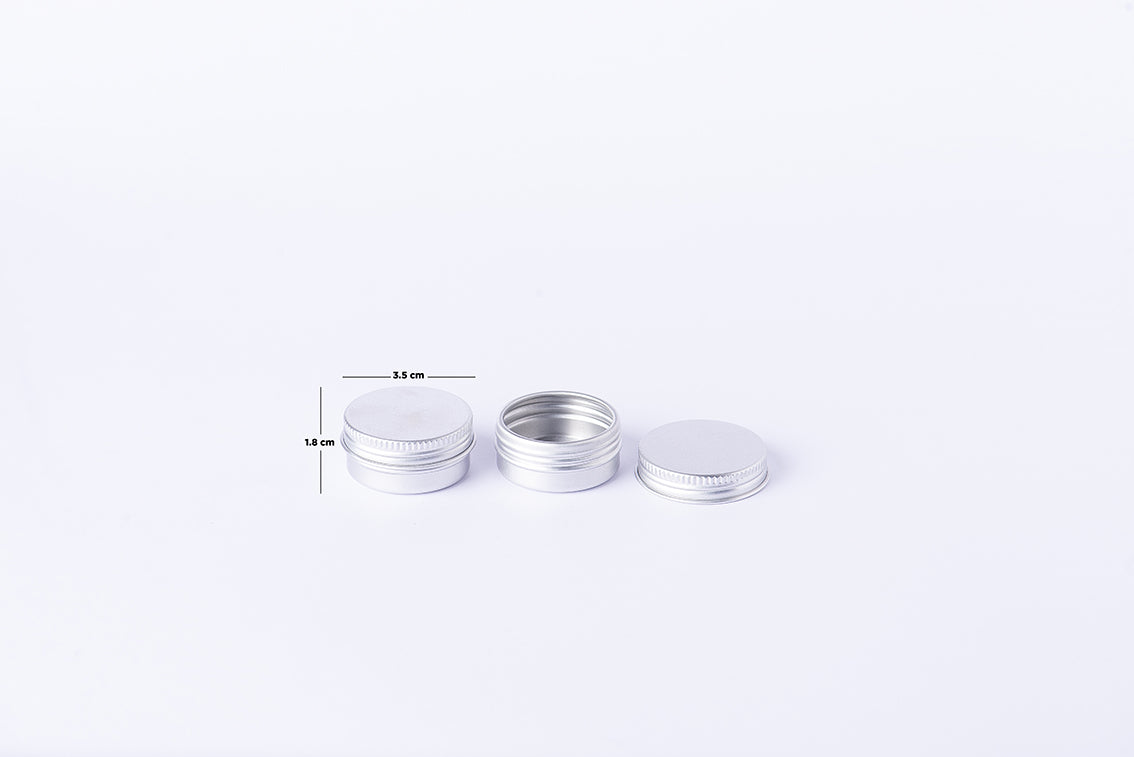 Lata 10ml. Color plata