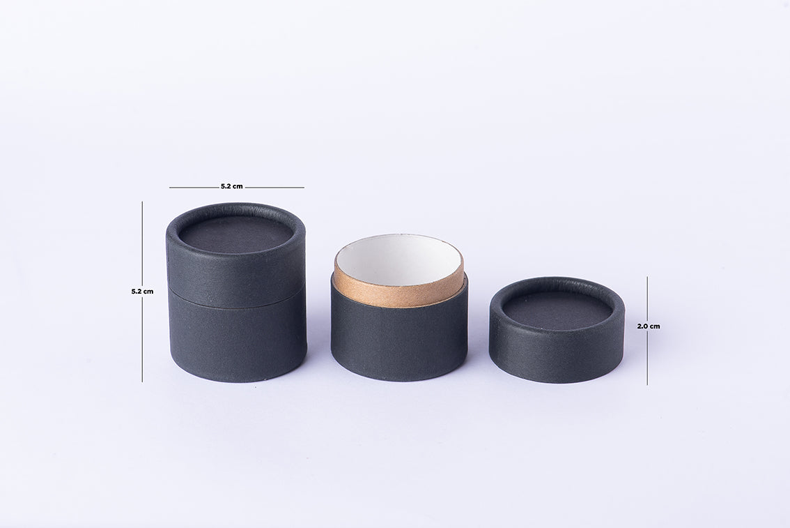 Jar/pomadera negra empaque biodegradable capacidad 60 gramos /paquete de 30 piezas(ENVÍO GRATIS)