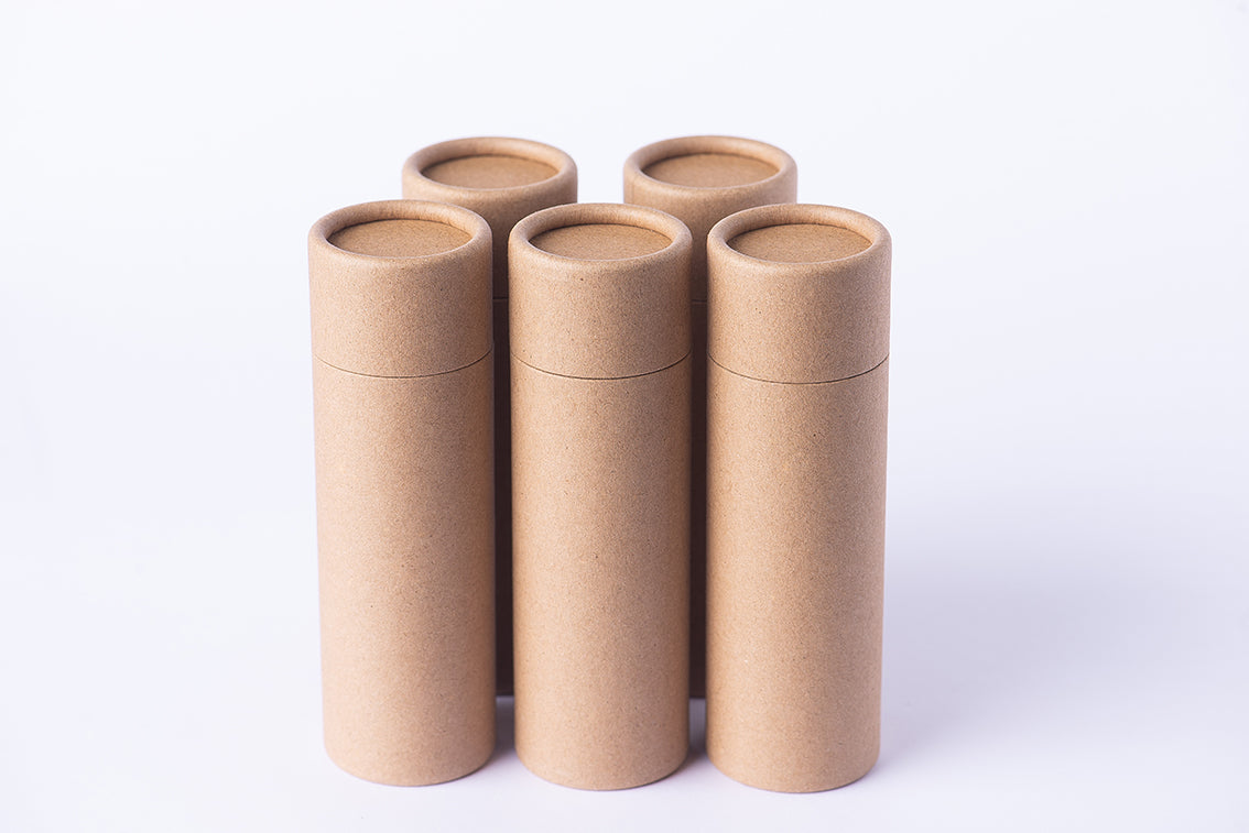 Paquete de 30 piezas de Empaque biodegradable en forma de tubo