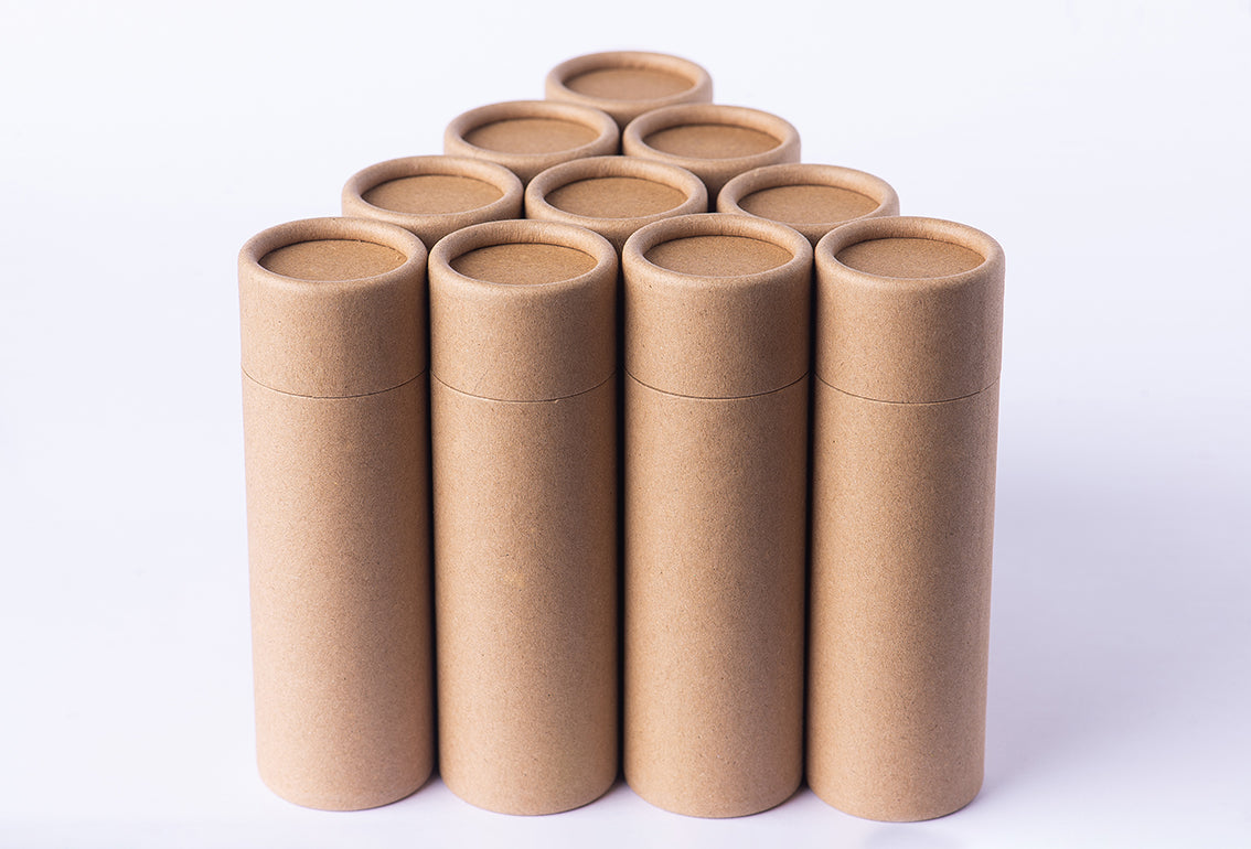 Paquete de 30 piezas de Empaque biodegradable en forma de tubo