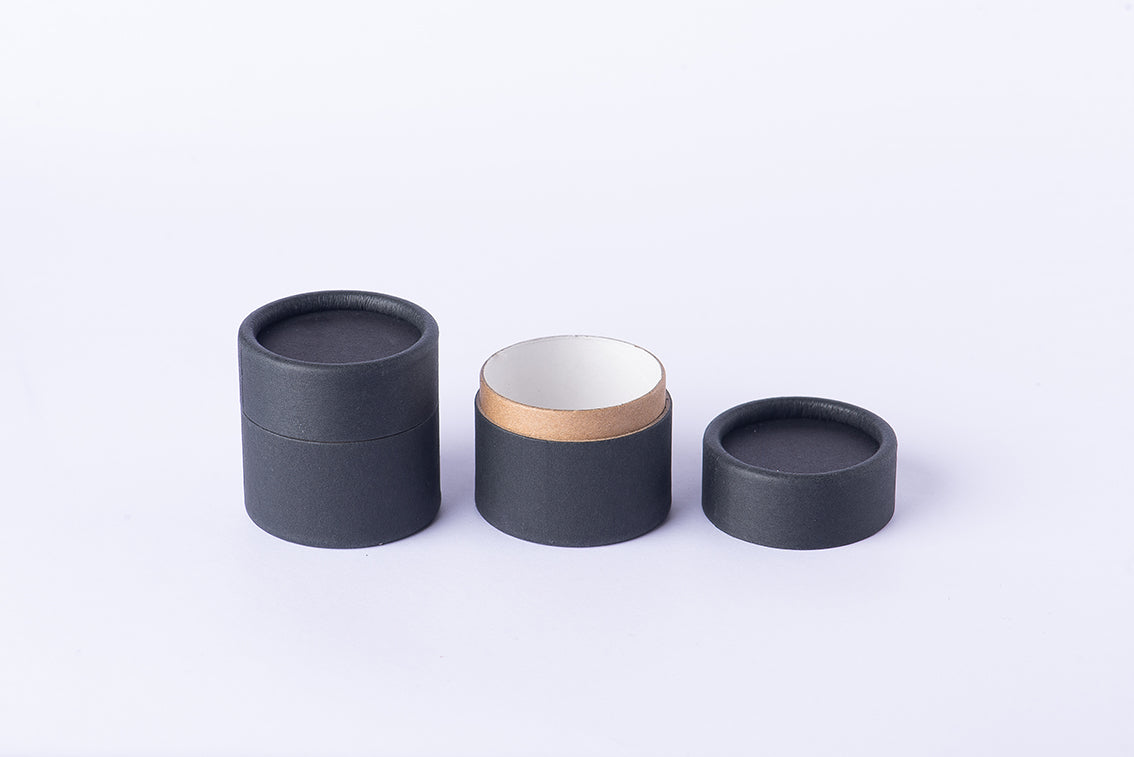 Paquete de 30 piezas Jar/pomadera negra empaque biodegradable capacidad 60 gramos(ENVÍO GRATIS)