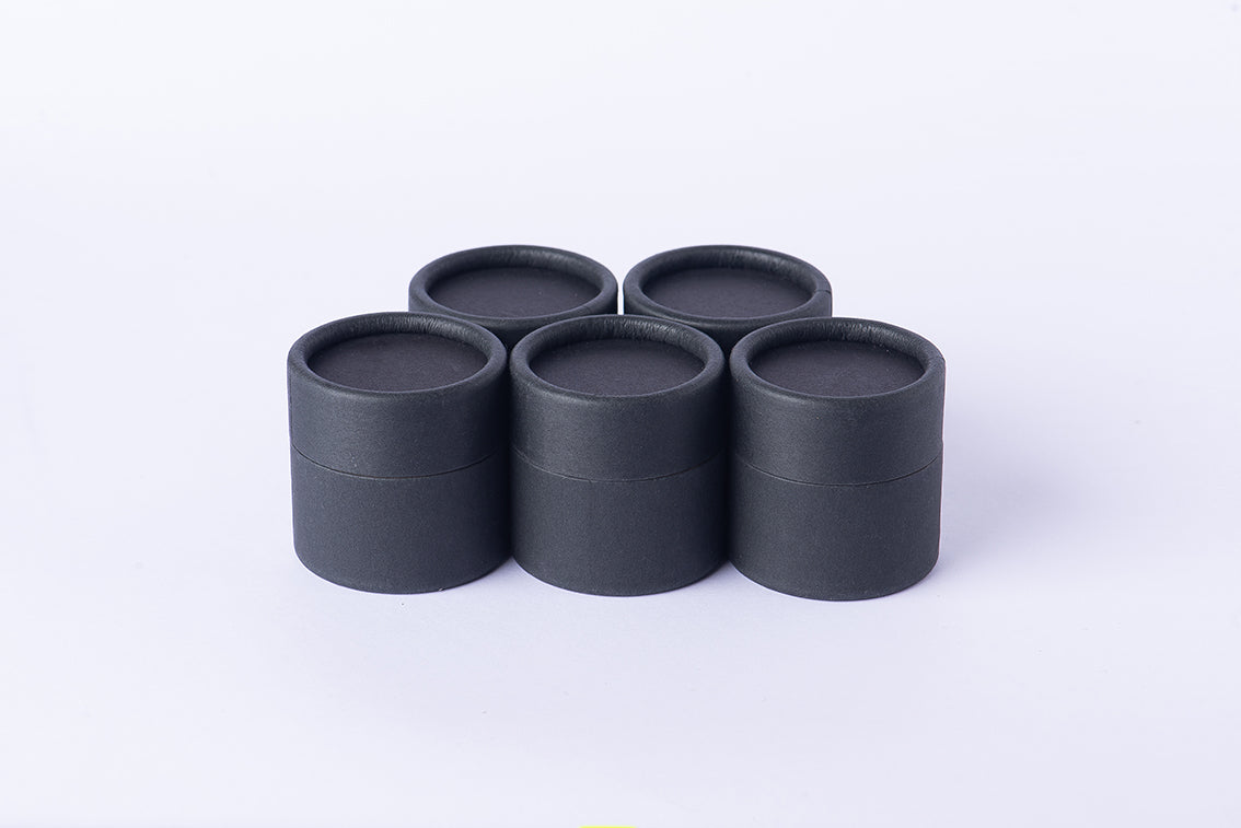 Jar/pomadera negra empaque biodegradable capacidad 60 gramos (1 pieza)