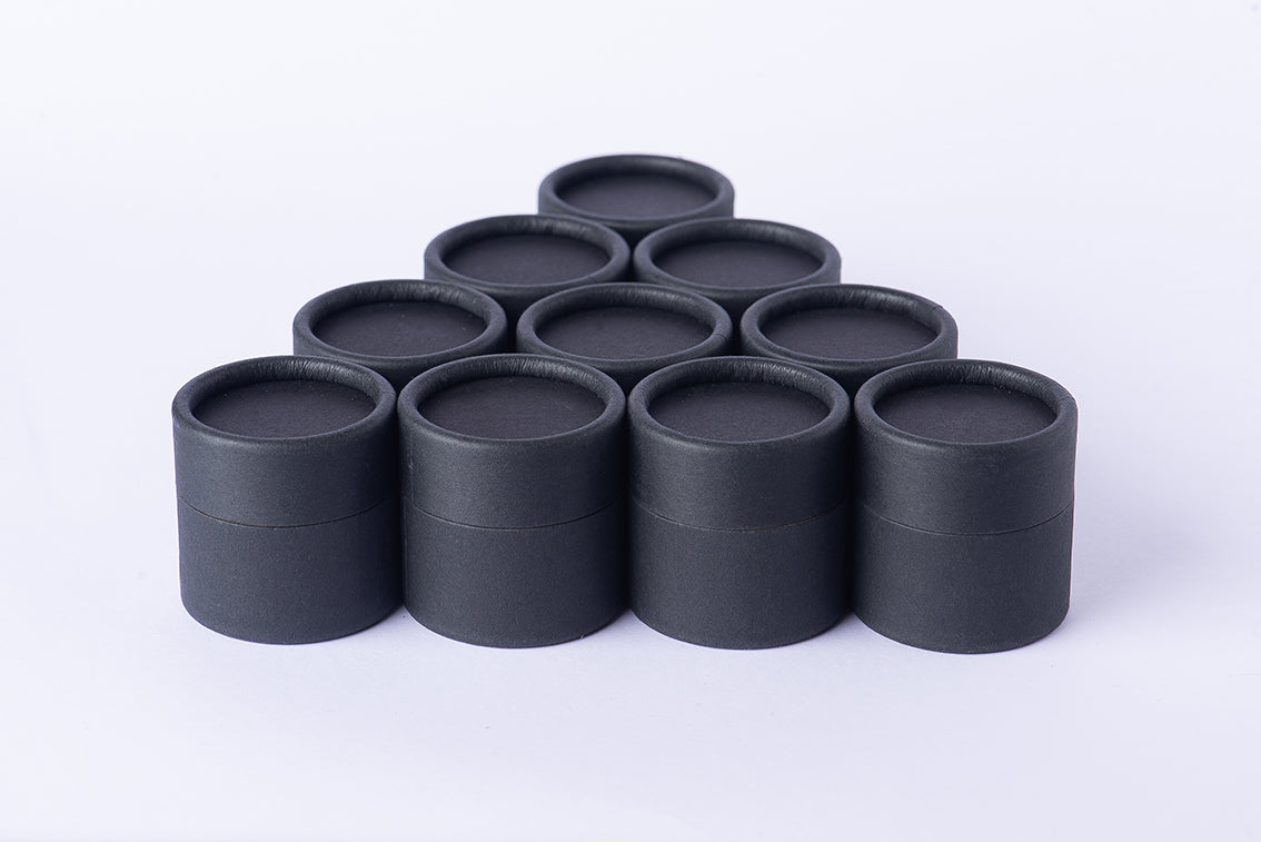 Jar/pomadera negra empaque biodegradable capacidad 60 gramos (1 pieza)