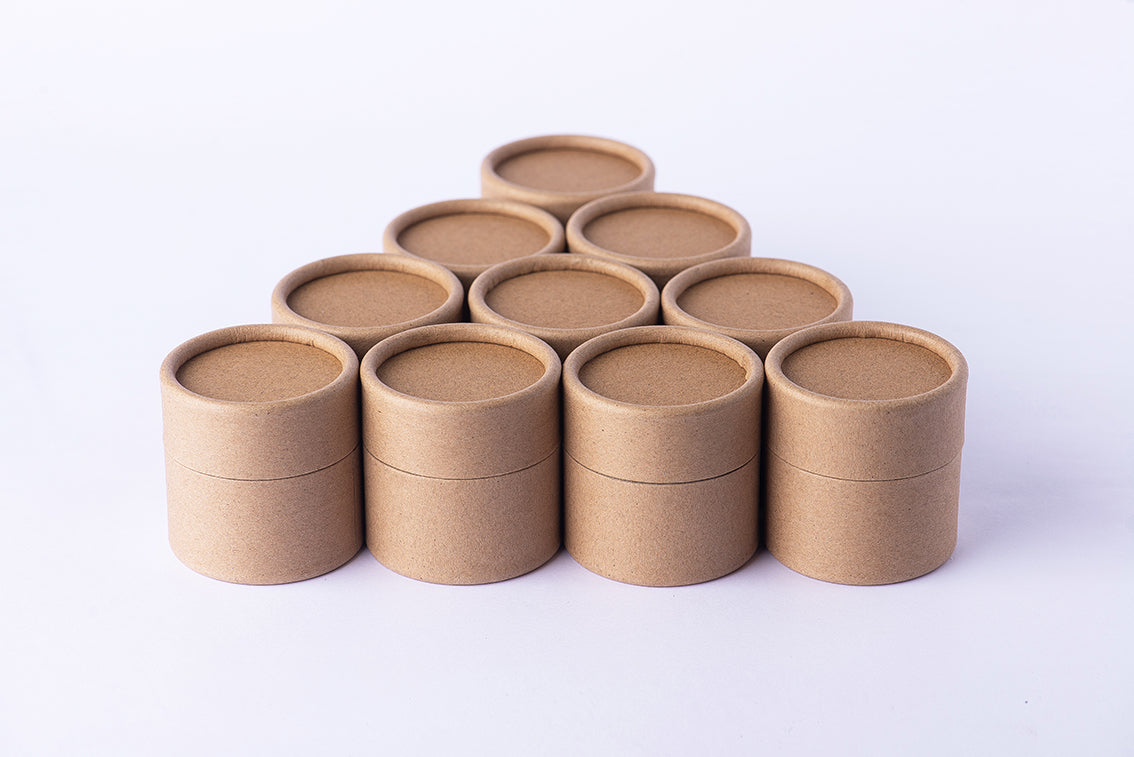 Jar/pomadera empaque biodegradable capacidad 60 gramos, kraft /paquete de 100 piezas(ENVÍO GRATIS)