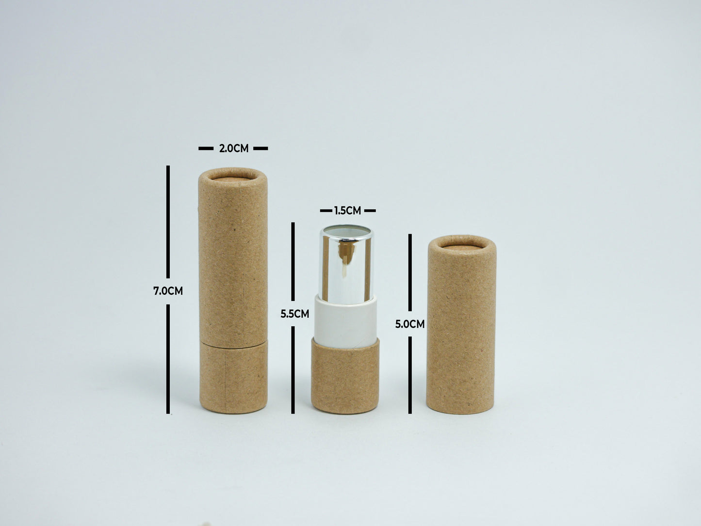 Envase Para Labial Semi Ecológico 5gr (vacío) | Paquete de 30 piezas ( café )(ENVÍO GRATIS)