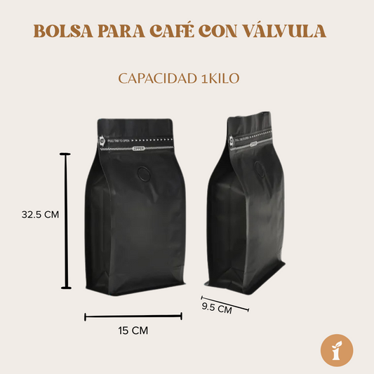 BOLSA PARA CAFÉ (PAQUETE DE 50 PIEZAS)