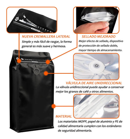 BOLSA PARA CAFÉ (PAQUETE DE 50 PIEZAS)