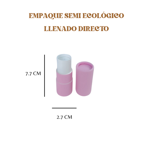 Envase Para Barra Multi Usos Semi Ecológico 7gr | Paquete de 50 piezas (rosa)