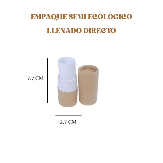 Envase Para Barra Multi Usos,  Semi Ecológico 7gr | Paquete de 100 piezas ( café )