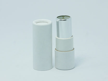 Envase Para Labial Semi Ecológico 5gr (vacío) 1pza  ( blanco )