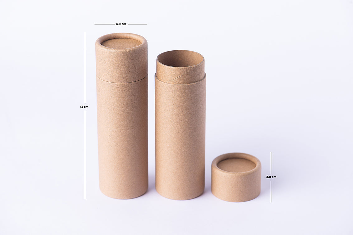 Empaque biodegradable en forma de tubo (1 pieza)