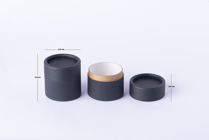 Jar/pomadera empaque biodegradable capacidad 60 gramos, negra /paquete de 50 piezas(ENVÍO GRATIS)