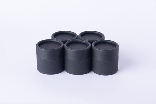 Jar/pomadera empaque biodegradable capacidad 60 gramos, negra /paquete de 50 piezas(ENVÍO GRATIS)