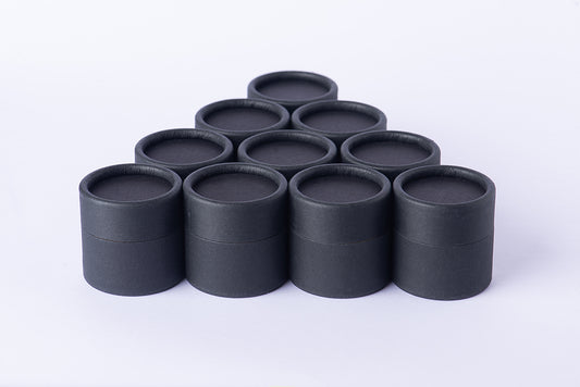 Jar/pomadera empaque biodegradable capacidad 60 gramos, negra /paquete de 100 piezas(ENVÍO GRATIS)