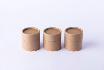 Jar/pomadera empaque biodegradable capacidad 60 gramos, kraft /paquete de 50 piezas(ENVÍO GRATIS)