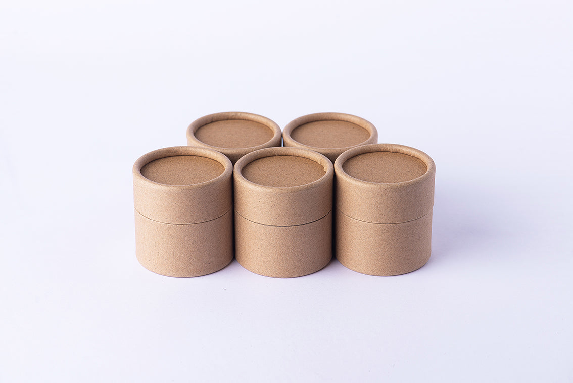 Paquete de 30 piezas de Jar/pomadera empaque biodegradable capacidad 60 gramos, kraf (ENVÍO GRATIS)