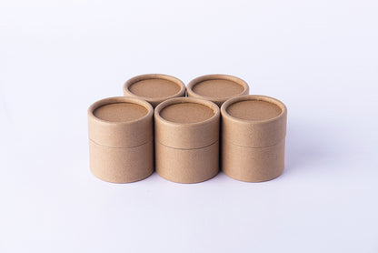Jar/pomadera empaque biodegradable capacidad 60 gramos, kraft /paquete de 100 piezas(ENVÍO GRATIS)