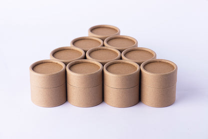 Jar/pomadera empaque biodegradable capacidad 60 gramos, kraft /paquete de 50 piezas(ENVÍO GRATIS)